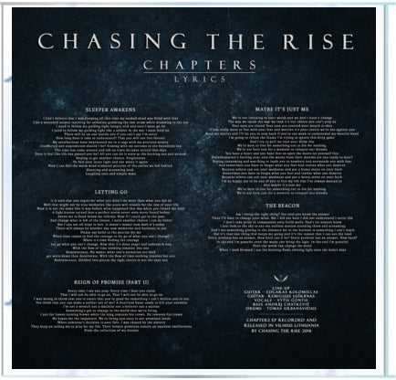 Chasing The Rise – Chapters EP (2016) [CD]